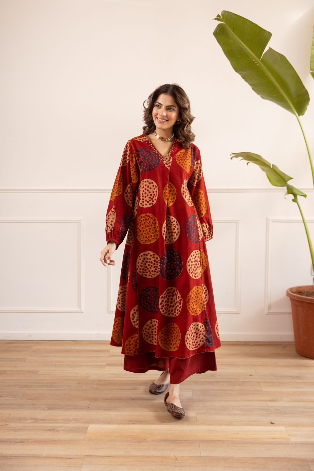 soft-cotton-flex-print-relaxed-with-pant-set-with-embroidered-neck-maroon-1