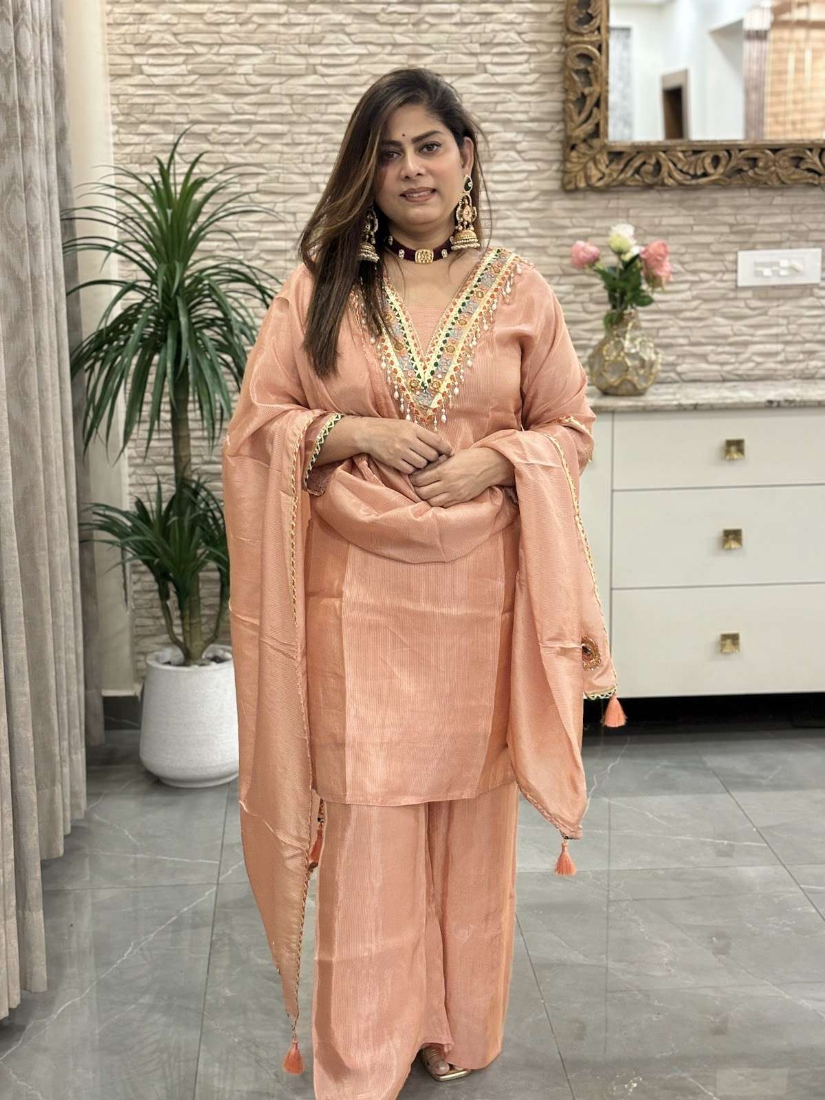 soft-shimmer-tissue-gota-work-straight-fit-suit-set-paired-with-palazzo-with-mul-cotton-lining-peach-2