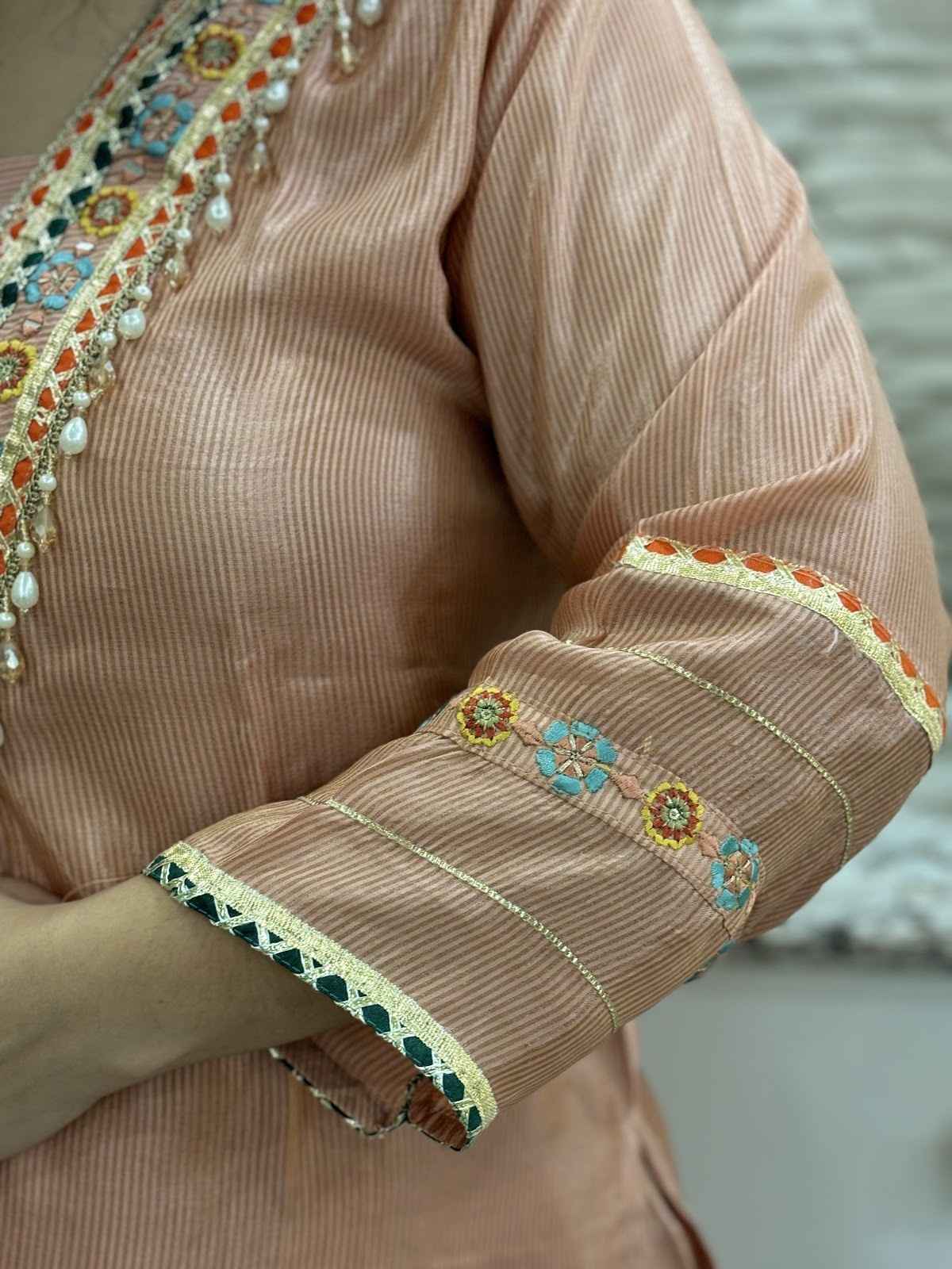 soft-shimmer-tissue-gota-work-straight-fit-suit-set-paired-with-palazzo-with-mul-cotton-lining-peach-4